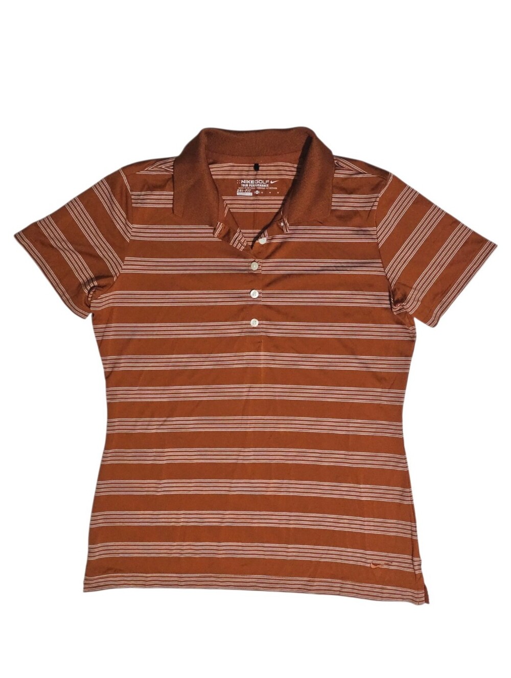 Nike Golf Tour Performance striped polo shirt Womens Medium